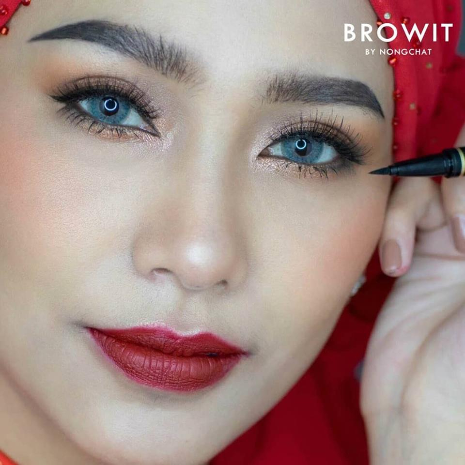 Browit By NongChat HighTechnique Duo Eyeliner บราวอิท น้องฉัตร อายไลน์เนอร์ + ดินสอเขียนขอบตา ในแท่ง รูปที่ 7