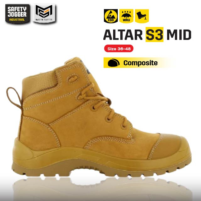#รองเท้าเซฟตี้หุ้มข้อ
#ALTAR
#S3MID
#รองเท้าป้องกันไฟฟ้าสถิต
#รองเท้านิรภัย