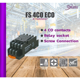 FS 4CO ECO 7760056127 Relay Base for 4 contacts