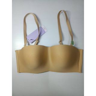 Sabina เสื้อชั้นใน ฟองดี Invisible Wire (ไม่มีโครง) สีเนื้อเข้ม รุ่น Pretty Perfect  Size 32A,32B,34A,36Aและ 38A