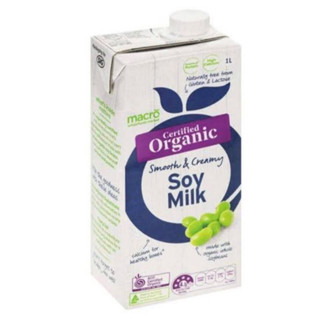 นำเข้าจากออสเตรเลีย🇦🇺น้ำนมถั่วเหลืองออแกนิค100%ขนาด1ลิตร Macro organic soy milk