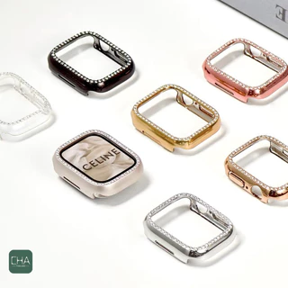 เคส watch diamond case สําหรับ watch11 10 9 8 Se 7 6 5 4 Se เคส ขนาด41/40mm 44/45/46มมเคสสําหรับแอปเปิ้ลวอช