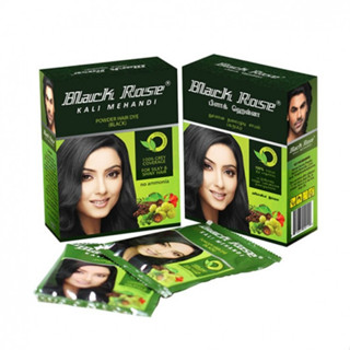 เฮนน่า ย้อมผม Black Rose Kali Mehandi Powder Hair Dye (50g) นำเข้าจากอินเดีย แท้ 100%