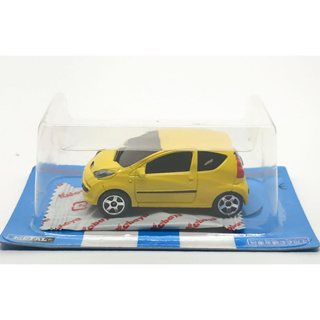 Majorette Peugeot 107 Light Yellow ล้อ 5CS Scale 1/55 (8cm) Kabaya package (สีฟ้า)