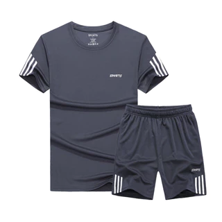 [ส่งเร็วไม่มีวันหยุด] SET/2ชิ้น เสื้อแขนสั้น + กางเกงขาสั้นออกกำลังกาย