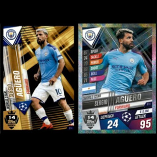 Sergio Agüero (Manchester City) W14.  MATCH ATTAX 101 2019/20 - WORLD STAR