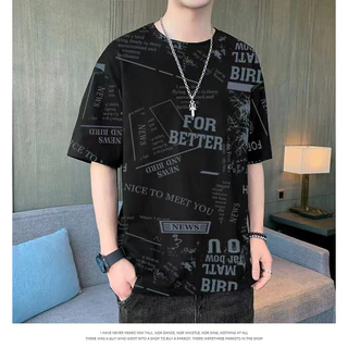 AVONE **พร้อมส่งจากไทย** เสื้อยืดคอกลมผู้ชาย แฟชั่นสไตล์เกาหลี 0082