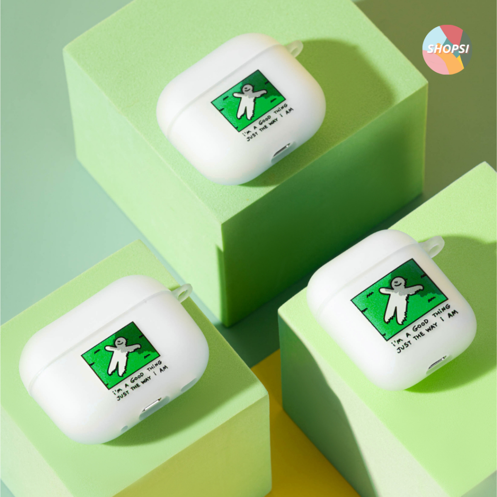 EXCLUSIVE | SHOPSI " G " COLLECTION เคสสำหรับใช้กับ AirPods Gen2 และ Gen3 และ Pro2 เคสซิลิโคนแข็ง SHOPSI