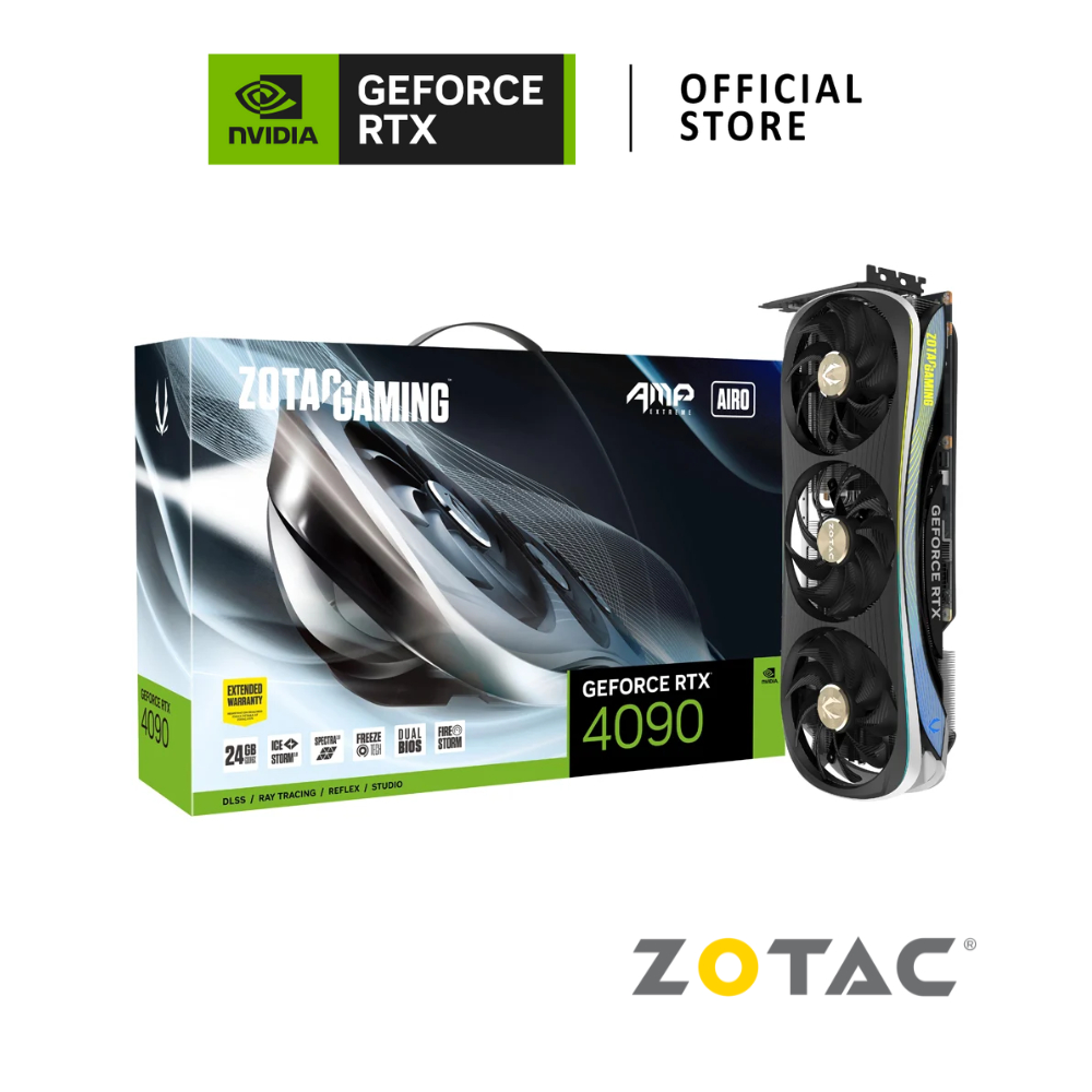 ZOTAC GAMING GeForce RTX™ 4090 AMP Extreme AIRO 24GB การ์ดจอ