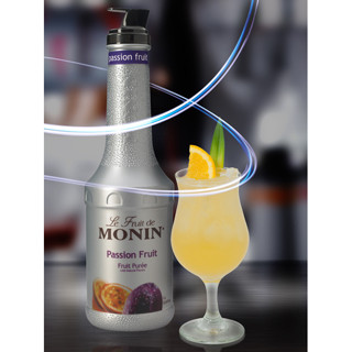 (HomeKoffee) MONIN Passion Fruit Mix เพียวเร่โมนิน กลิ่น “เสาวรส” บรรจุขวด 1 ลิตร (Puree MONIN กลิ่น “Passion Fruit”)