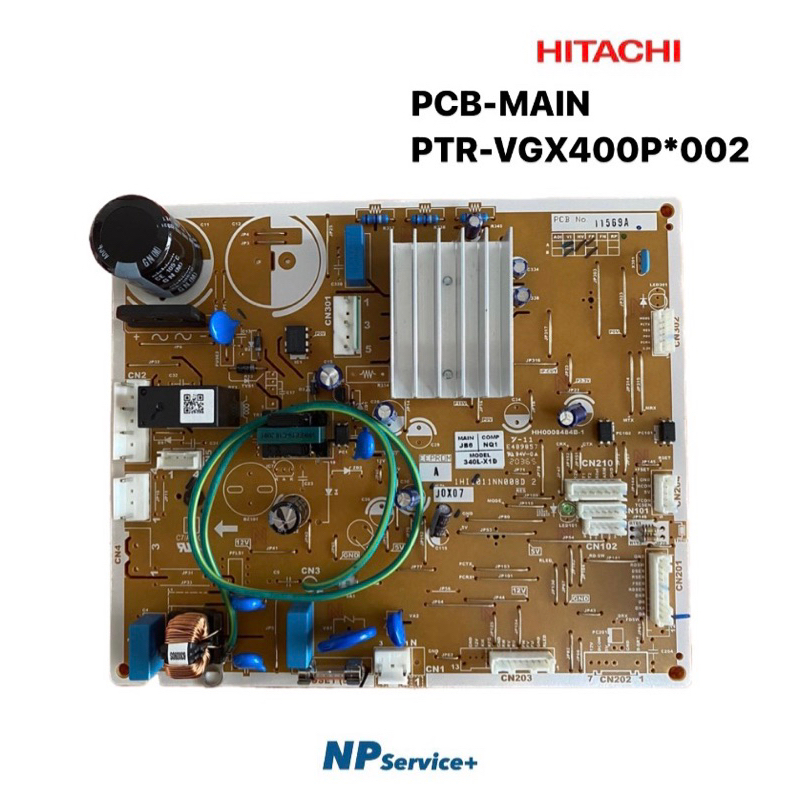 แผงควบคุมตู้เย็นฮิตาชิ|HITACHI|PCB-MAIN|PTR-VGX400P*002|ใช้กับรุ่น R-VGX350PF|R-VX350PF