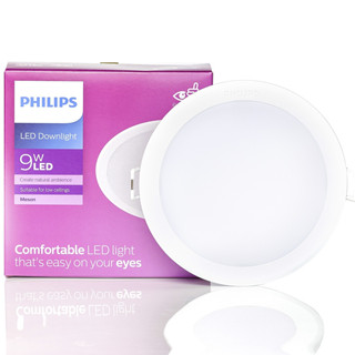 PHILIPS โคมไฟดาวน์ไลท์ ฝังฝ้า 4 นิ้ว (4") Panel LED 9W ฟิลิปส์ รุ่น MESON 59449