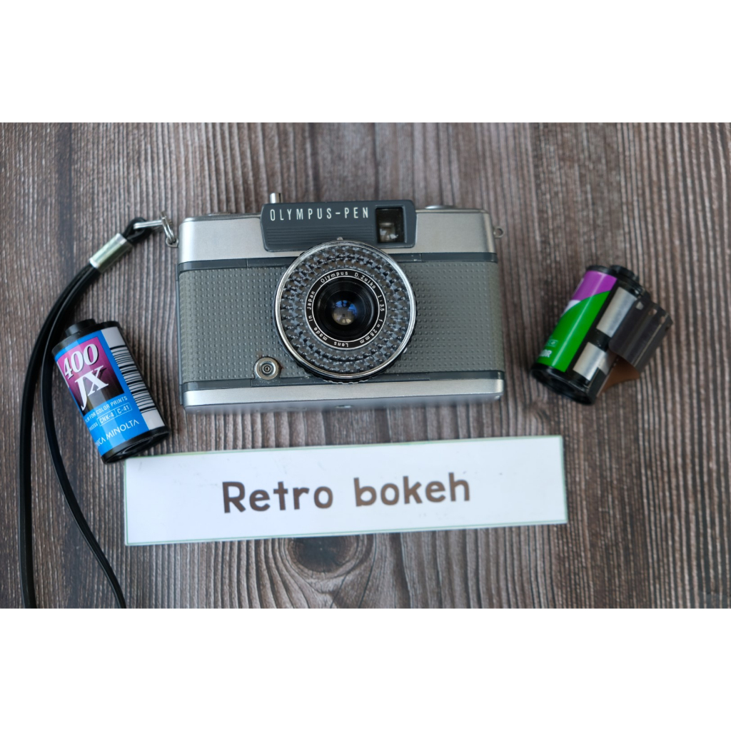 กล้องฟิล์ม OLYMPUS PEN EE2 ถ่ายได้ 72 ภาพ เลนส์ 28mm F3.5 ระยะกว้างพอดี ๆ ได้ทั่งคนทั้งวิว สภาพสวยขน