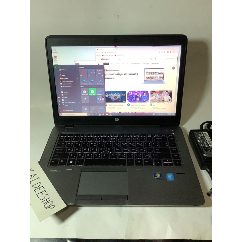 โน้ตบุ๊คi5มือสอง-NOTEBOOK HP windows 10 ,HP Elitebook-840 G2 ใส่ซิมได้-i5-5300U Gen 5 Cpu2.30 DDR3L 