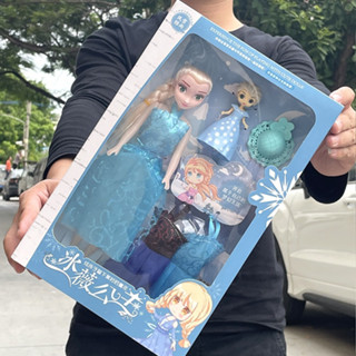 ตุ๊กตาบาร์บี้ Frozen พร้อมเสื้อผ้า และเครื่องประดับ ตุ๊กตาเจ้าหญิงหิมะ ของเล่นสำหรับเด็กผู้หญิง