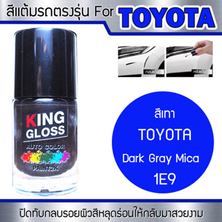 สีแต้มรถยนต์สำหรับ TOYOTA สีเทา Dark Grey Mica 1E9