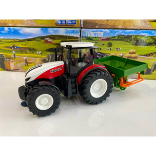 รถแทรกเตอร์ รถบังคับทำฟาร์ม TRACTOR FARM MACHINE รถกระจายปุ๋ยมีไฟ LED วิศวกรรมยานพาหนะ2.4G 1/24 RC รถบรรทุกฟาร์ม 6633