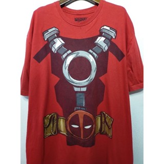 เสื้อยืด มือสอง ลายการ์ตูน Marvel อก 48 ยาว 29