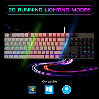 🔥คีย์บอร์ดบลูสวิตช์กดเสียงดัง ราคาถูกที่สุด🔥 OKER K428 BLUESWITCH Keyboard Gaming