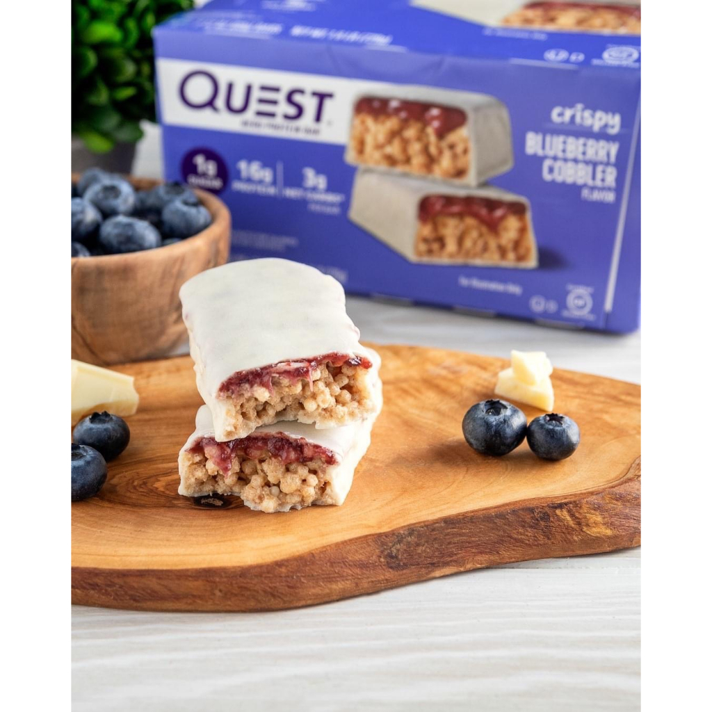 Quest Nutrition Hero Protein Bar Crispy Blueberry Cobbler 60g./1Bar ฮีโร่ โปรตีนบาร์ บลูเบอรี่ คอบเบ