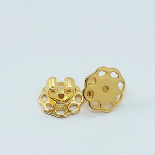 แป้นต่างหู👂 9K  ฐานขนาด8มิล