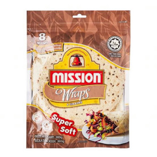 Mission wraps 6 grain แผ่นแป้งสำเร็จรูปผสม6ธัญพืชนำเข้าจากมาเลเซีย🇲🇾 พร้อมส่ง แผ่นแป้งโฮลเกรน