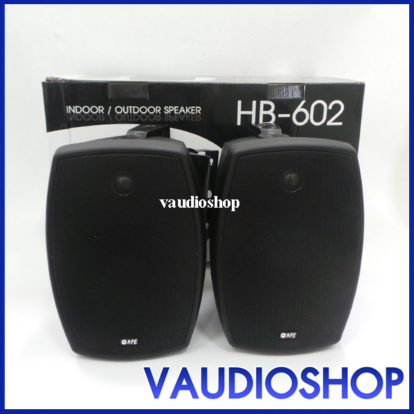 ตู้ลำโพง NPE 6 นิ้ว รุ่น HB-602  หรือ HB-602T มี 2 สี ขาว/ดำ จำนวน 1 คู่ ลำโพง NPE HB602
