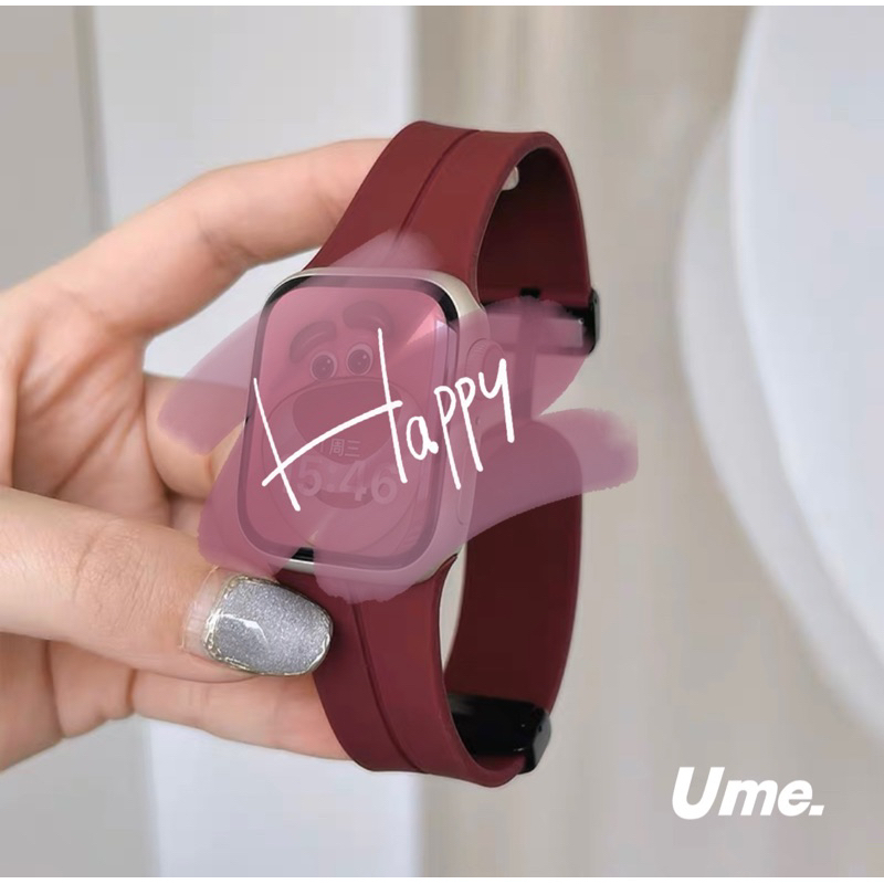 lock ใหม่ !!! สายนาฬิกา watch ultra10 8 7 6  5 4 3 สายนาฬิกา smart watch ปรับง่าย 41/44/45/49mm strap smart watch