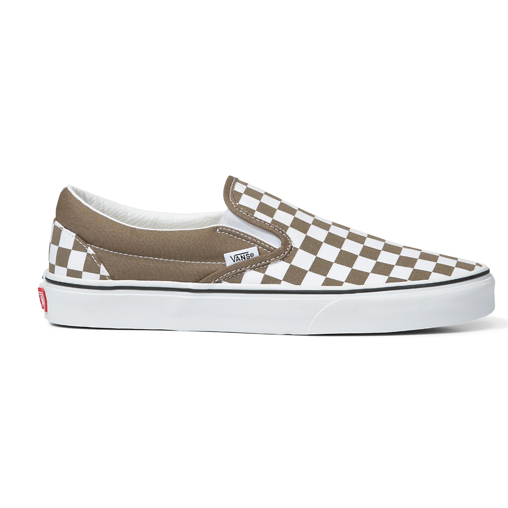 VANS Slip-On (Color Theory) Checkerboard Walnut VN0A7Q5D1NU รองเท้าแวน แท้ 100% โดย VANS Thailand De
