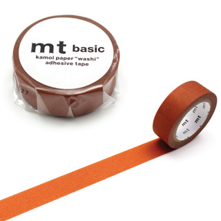 mt masking tape matte burnt orange (MT01P530) / เทปตกแต่งวาชิ สีส้มด้าน แบรนด์ KAMOI mt masking tape ประเทศญี่ปุ่น