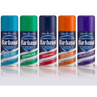 นำเข้าจากอเมริกา🇺🇸Barbasol trick &amp; rich ครีมโกนหนวด 2สูตร สูตรเข้มข้น และ อ่อนโยน ขนาด198กรัม