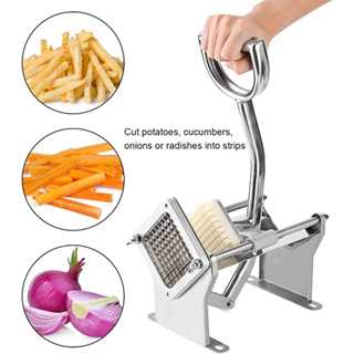 เครื่องหั่นเฟรนฟราย เครื่องสไลด์มันฝรั่ง 3pcs blades Manual potato slicer Restaurant Heavy Duty -มีพร้อมส่ง-