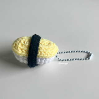 Tamago sushi keychain 🍱 🍣 พวงกุญแจซูชิไข่หวานไหมพรม🧶พร้อมส่ง📍