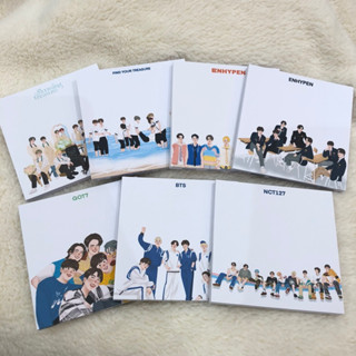 Memo Pad กระดาษโน๊ต GOT7 BTS NCT127 ENHYPEN TREASURE ก็อต7 บังทัน NCT เอ็นไฮเพ่น เทรเชอร์ by MOMMYJIMINN