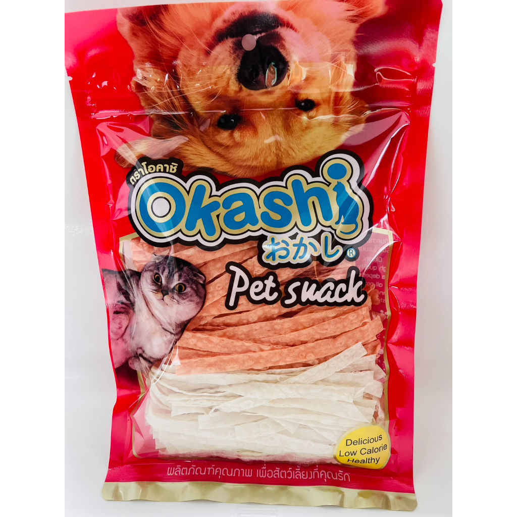 โอคาชิปลาเส้นใหญ่รสปูอัด&ออริจินอล 150 กรัม (ใช้คูปองส่งฟรีสูงสุด 40 บาท)