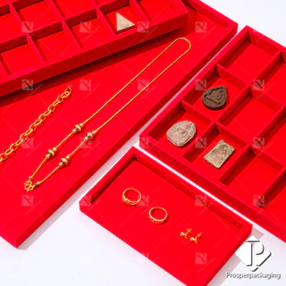 ถาดใส่แหวน ต่างหู เครื่องประดับ พระเครื่อง วางชิ้นงาน ทอง โชว์สินค้า จัดเก็บของใช้ในชีวิตประจำวันได้