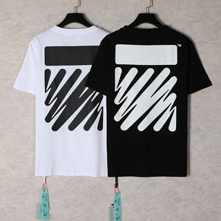 OFF WHITE new wave zebra striped t-shirt