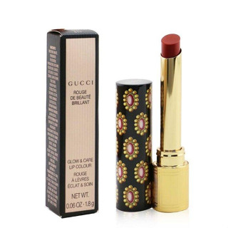 Gucci Rouge De Beaute Brillant Glow &amp; Care Lip Colour 1.8g. #517 Abbie Maroon Red