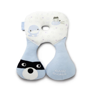 KUKU DUCKBILL 3D BREATHABLE BABY NECK PILLOW BLUE หมอนสำหรับเด็กสีฟ้า