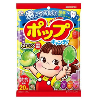 Pop Candy PEKO Fujiya อมยิ้มป้องกันฟันผุผสมน้ำผลไม้ 4รสชาติ