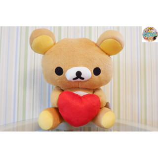 ตุ๊กตาริลัคคุมะ( #Rilakkuma ถือหัวใจ )🧸[ลิขสิทธิ์แท้☑️♥️☑️]