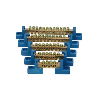 เทอร์มินอล บาร์ Terminal bar บาร์กราวด์ 6x9mm. บาร์กราวด์ ทองเหลือง บาร์นิวทรัล เทอร์มินอล บาร์ 4ช่อง-12ช่อง