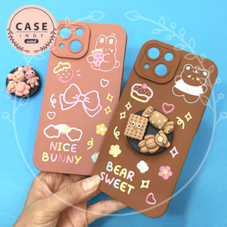 พร้อมส่งเคส 7+/8+ 11 12 13เคสมือถือนิ่ม TPU กันเลนส์กล้องนูนลายการ์ตูน ฟรี Griptok ติดอะไหล่นูน