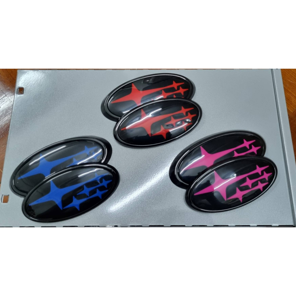 ราคาต่อ 2 ชิ้น คู่ โลโก้ ซูบารุ ติดได้ทั้งหน้าและหลัง SUBARU WRX STI Forester XV GT86 Legacy Impreza Outback LOGO BADGE