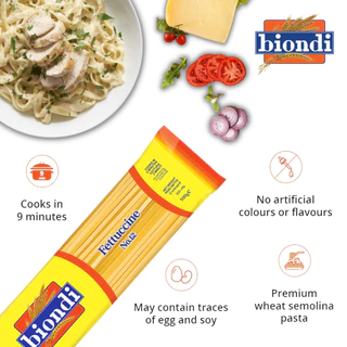 บิออนดิ พาสต้า เฟตตุชชีนี่ 500 กรัม - Fettuccine Pasta 500g Biondi brand