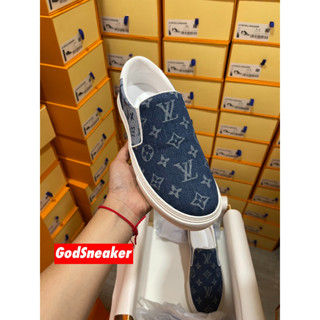 [ พร้อมส่ง ] LV Slip on " Blue denim " Size 39 - 45 [ ORI ]