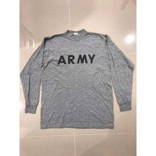 เสื้อยืดARMY เเขนยาวเเท้มือ2 สภาพสวยมาก ไซค์ M อก 21 ยาว 29 ราคา  195 บาท