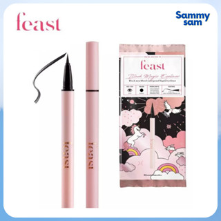 FEAST อายไลเนอร์แบบลิขวิด BLACK MAGIC EYELINER ดำสนิท สูตรกันน้ำ ไม่มีเยิ้ม