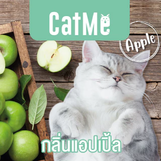 CatMe Apple 10L. ทรายแมว ทรายหินภูเขาไฟ กลิ่นแอปเปิ้ล หอมสดชื่น จับเป็นก้อน ฝุ่นน้อย บรรจุ 8 Kg. (10 ลิตร)