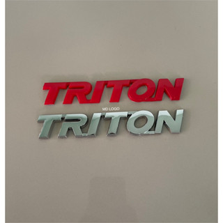 โลโก้ TRITON ขนาด 17x2.8 cm. ติดMitsubishi ราคาต่อชิ้น